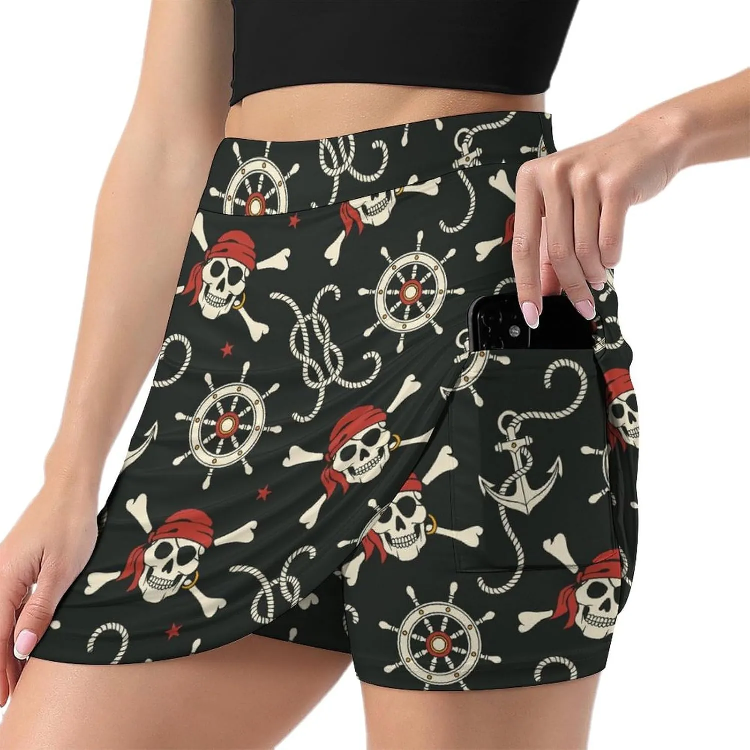 Women Athletic Tennis Skorts Golf Skirts with Pockets for Running Active Workout