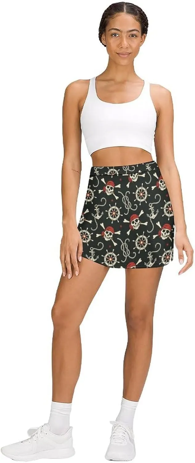 Women Athletic Tennis Skorts Golf Skirts with Pockets for Running Active Workout
