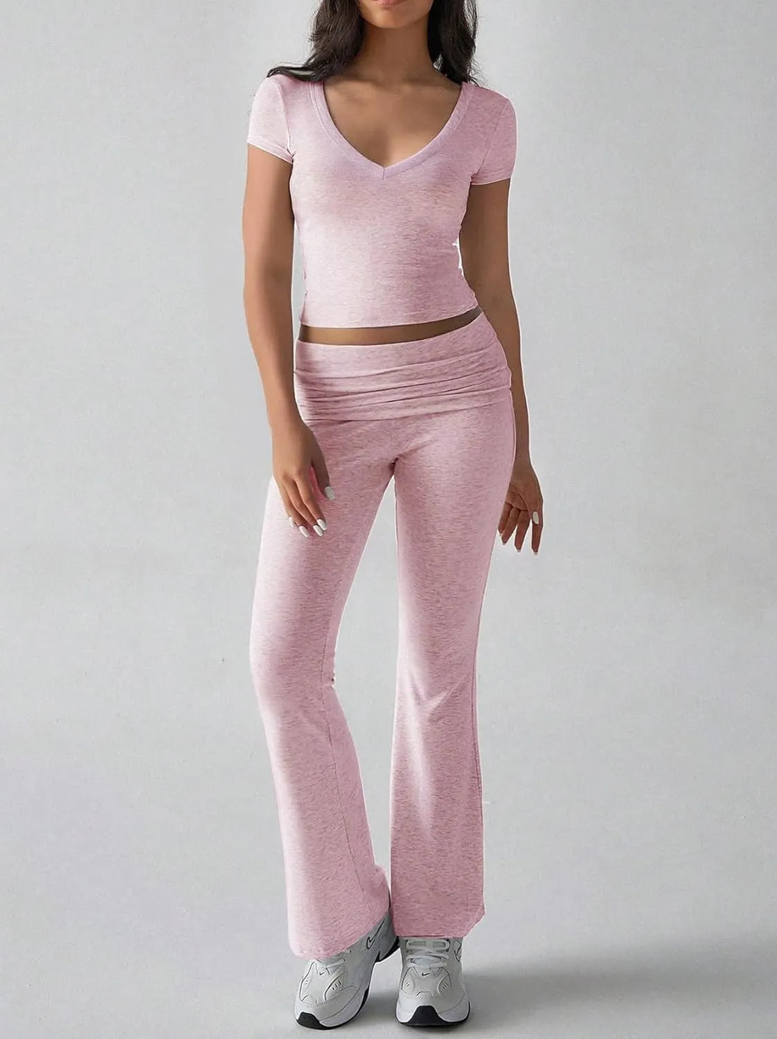 Women Two Piece Sets Workout Outfits Lounge Matching Pants Tracksuit Streetwear