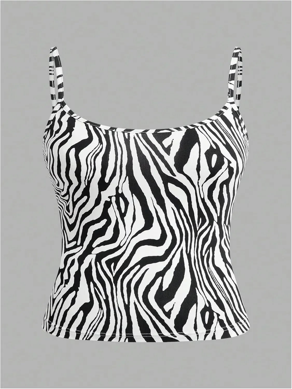 Women's 4 Pcs Plus Size Y2K Leopard Print Cami Crop Tops Spaghetti Strap Camisole Cheetah Tank Top