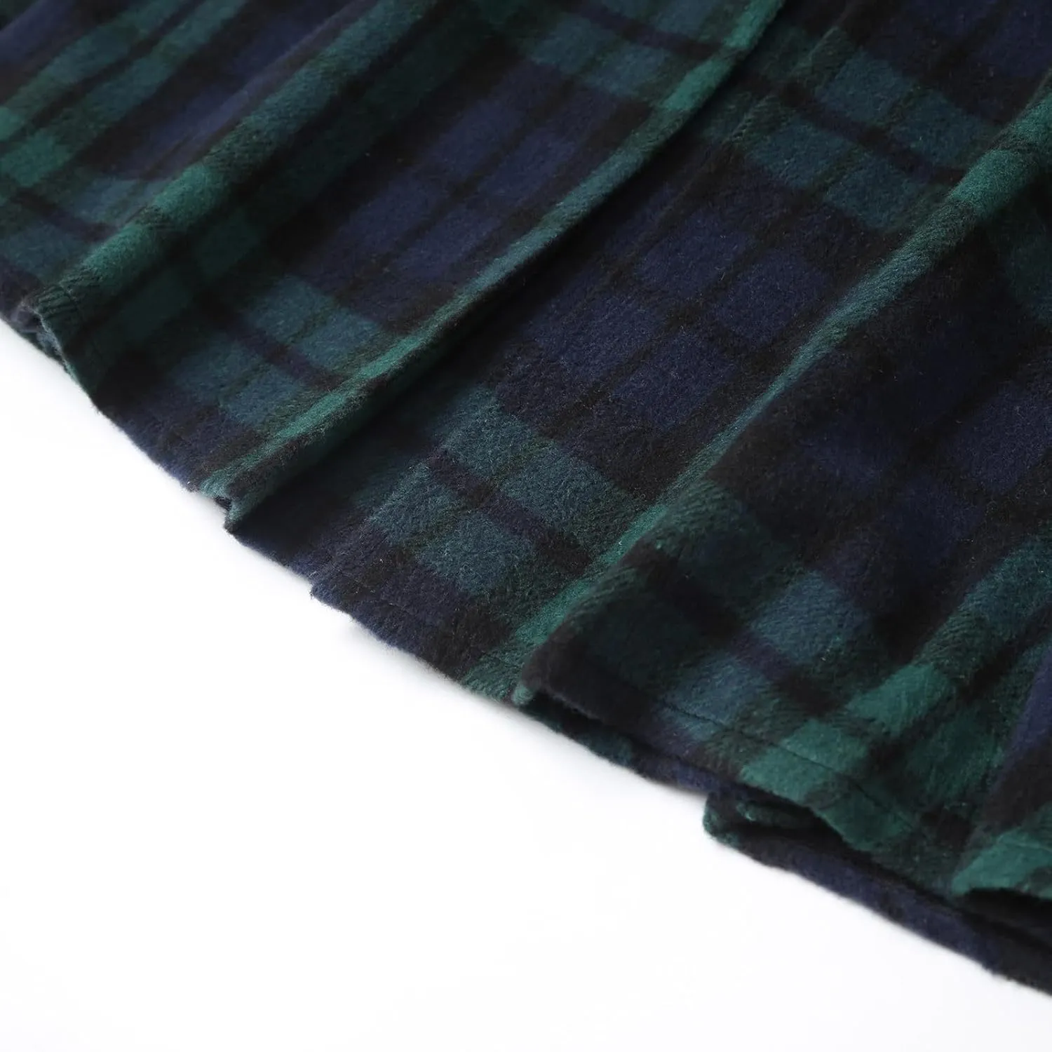 Womens High Waist Plaid Skirt A-line Printed Pleated Flared Midi Skirts Midi Skirt with Back Zipper for Party