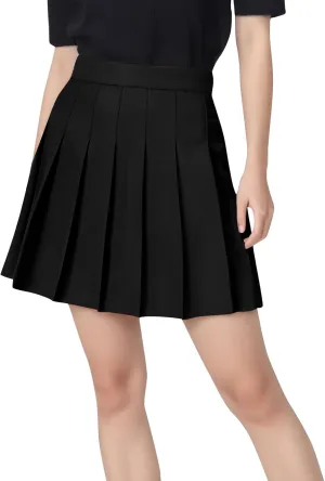 Womens Knee Length Tennis Golf Skirts Summer High Waisted Athletic Workout Skorts Casual Summer Midi Skirt