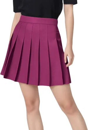 Womens Knee Length Tennis Golf Skirts Summer High Waisted Athletic Workout Skorts Casual Summer Midi Skirt