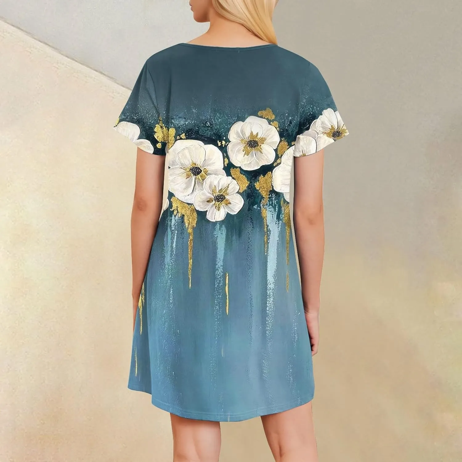 Women's Sequin Short Sleeve Dress Elegant Sparkling Party Mini Dress for Evening, Club, and Cocktail Events