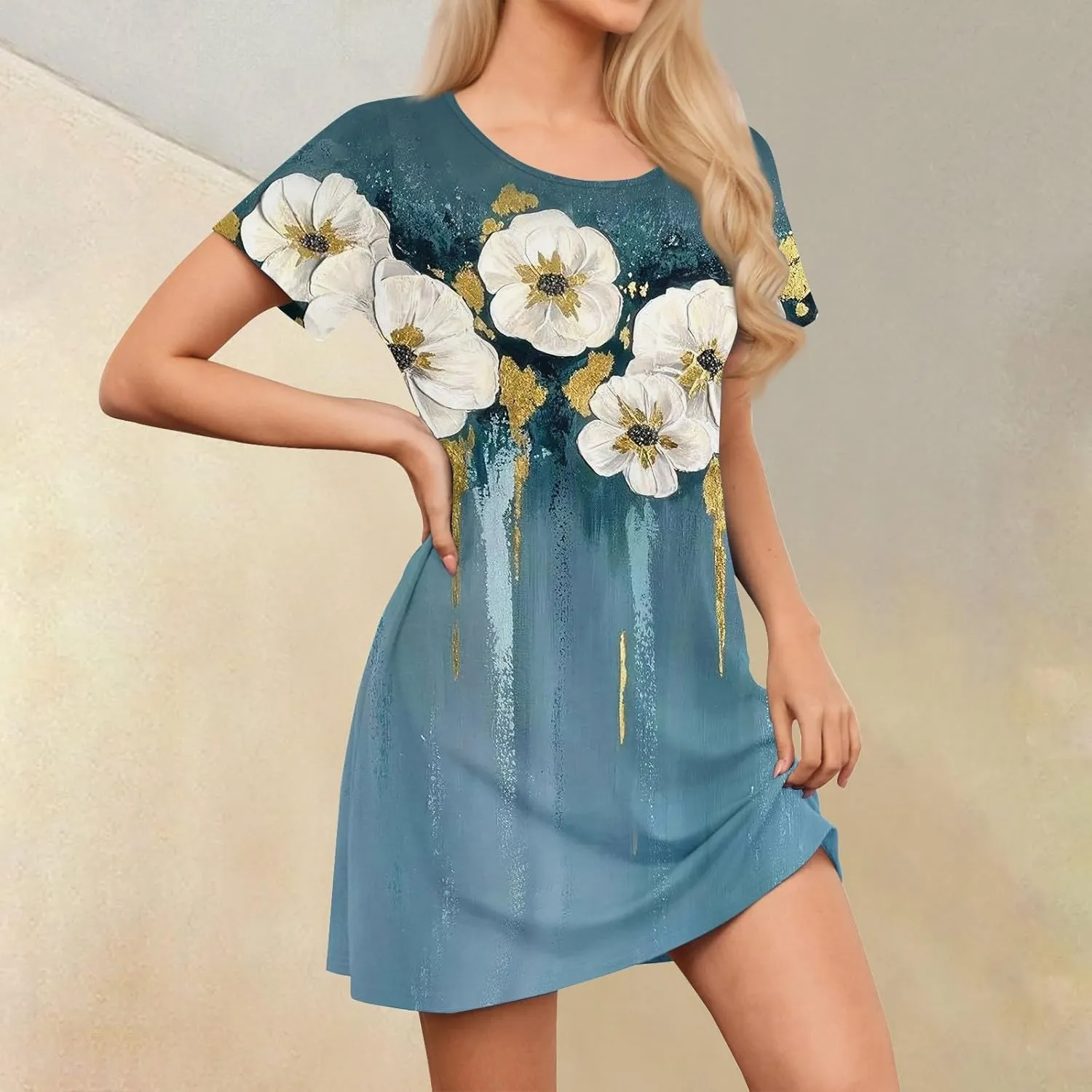 Women's Sequin Short Sleeve Dress Elegant Sparkling Party Mini Dress for Evening, Club, and Cocktail Events