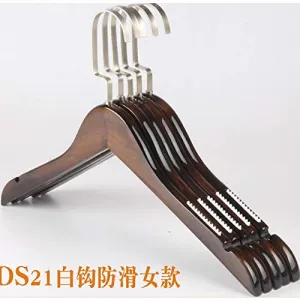 Xyijia Hanger 10Pcs/Lot 32/38/40/44Cm Adult Solid Wood Anti-Skid Non-Trace Wood Hanger Children's Clothes Hanger