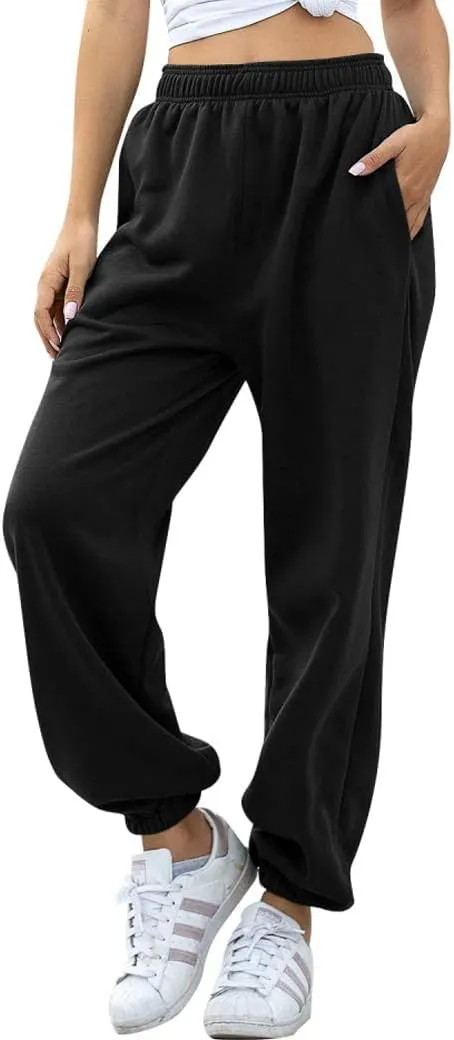 YLDUJ AMUM Women's Sweatpants Casual Drawstring Sweat Pants Workout Athletic Joggers with Pockets