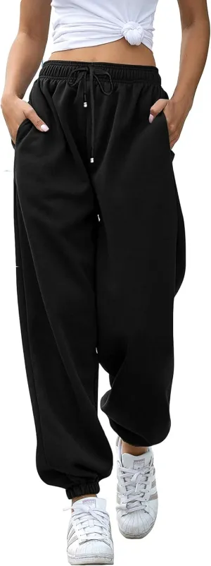 YLDUJ AMUM Women's Sweatpants Casual Drawstring Sweat Pants Workout Athletic Joggers with Pockets