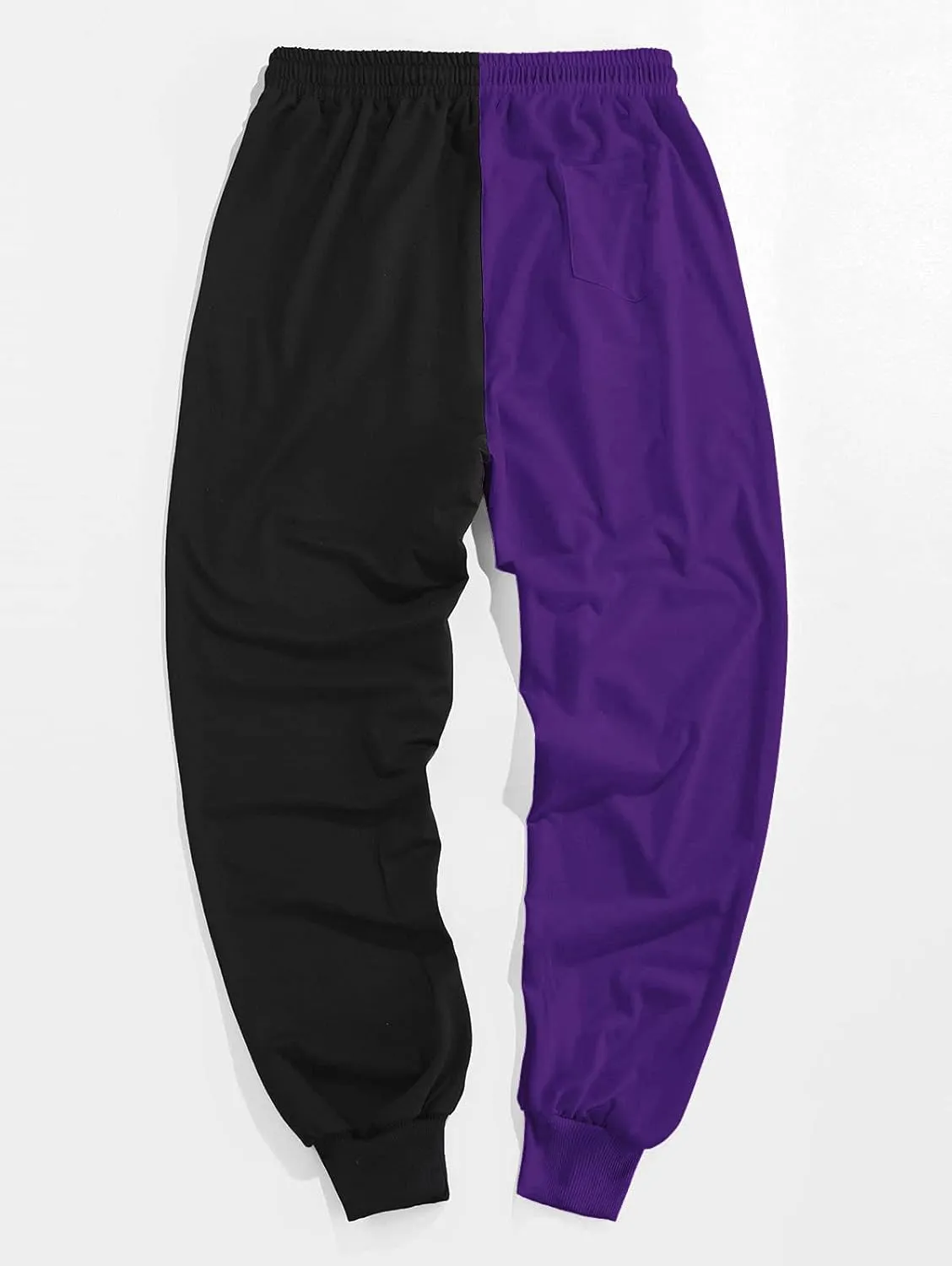 ZAFUL Men's Sweatpants Tapered Gym Running Workout Pants Cartoon Face Print Athletic Drawstring Joggers with Pockets