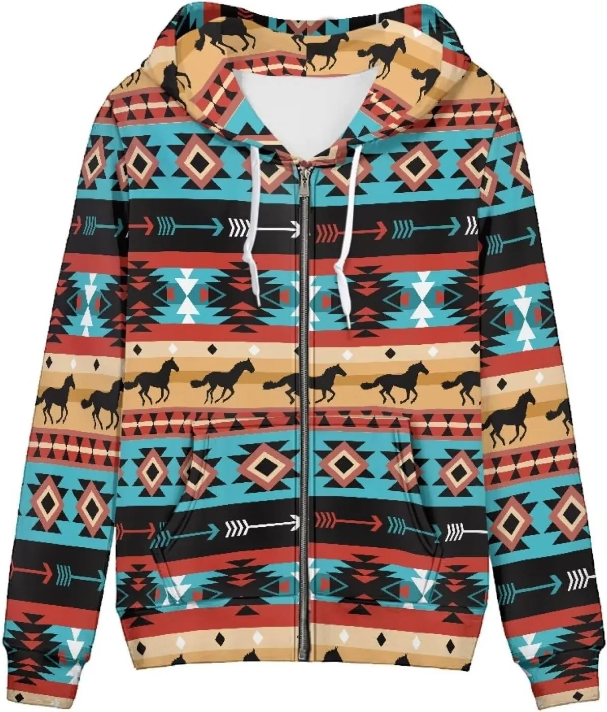 ZOUTAIRONG Trendy Zip Up Jacket Hoodies for Teen Girls Fall Clothes XS-5XL Activewear Fashion Tops Y2K Clothing